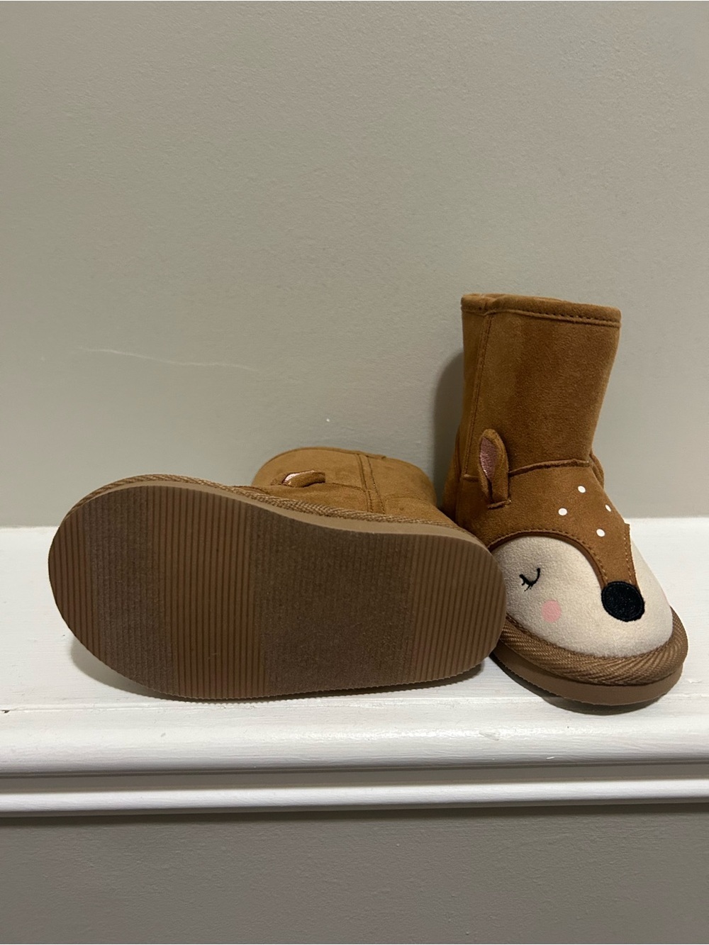 ⚡️2 for $38 Toddler Deer Booties Faux-Suede Winter Boots - Picture 4 of 9